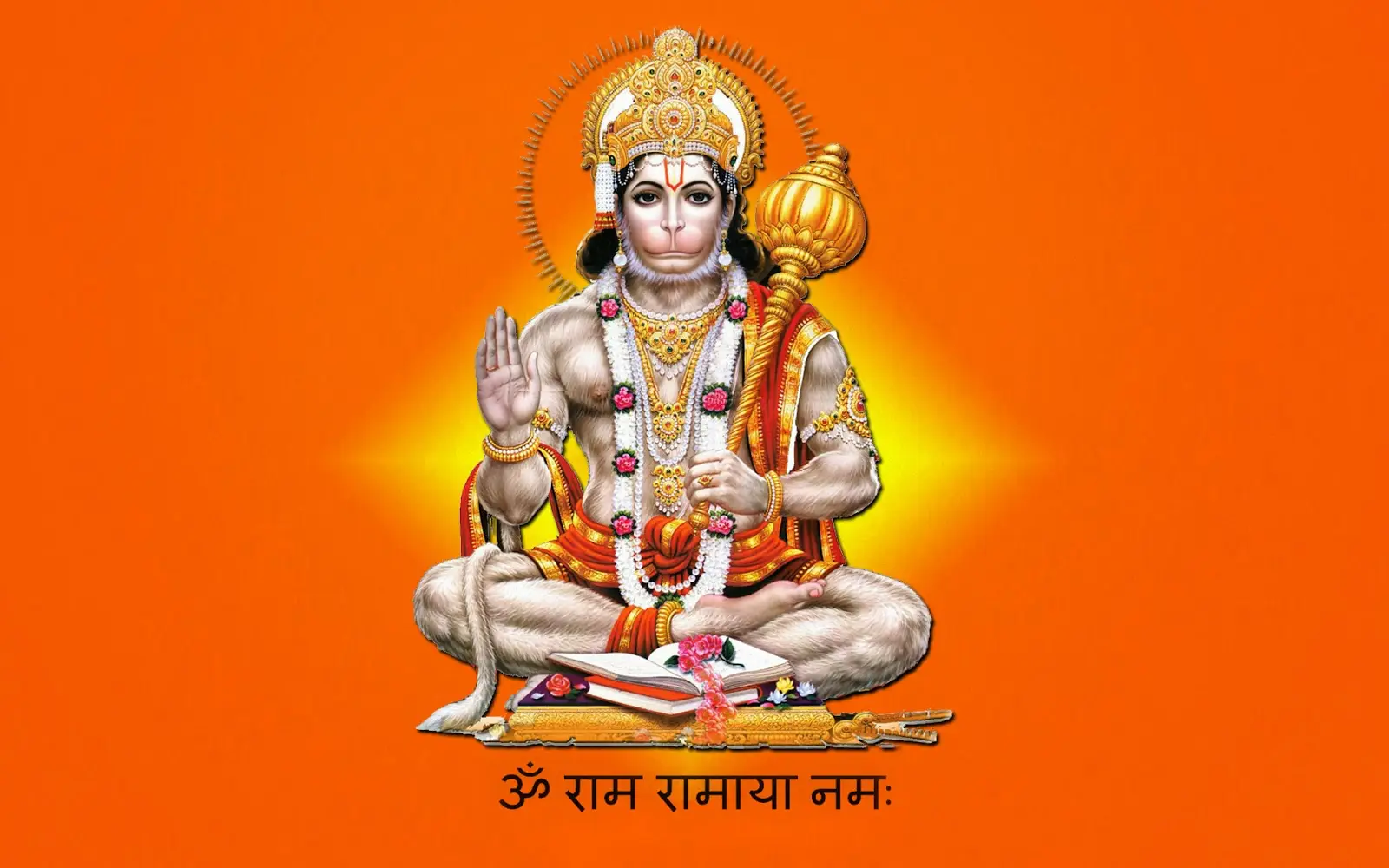 भगवान हनुमान की मूर्ति, हनुमान चालीसा पाठ